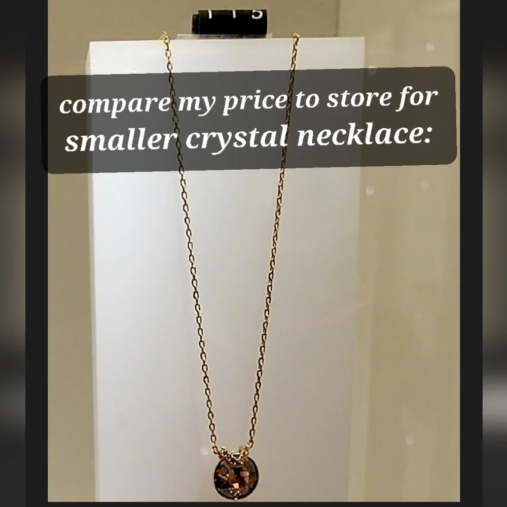 Swarovski Crystal Flame Pendant Sterling Silver 18 Inch - Picture 11 of 11
